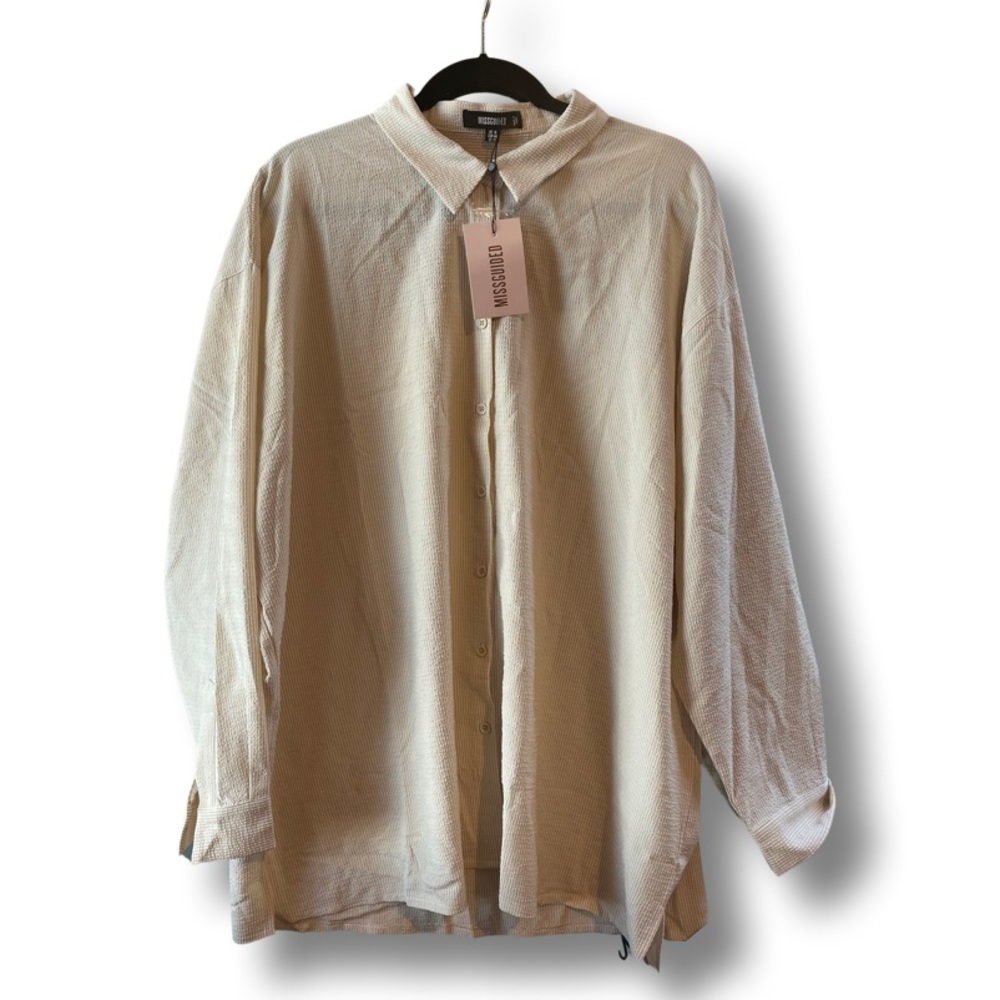 BNWT Missguided Oversized button down shirt
